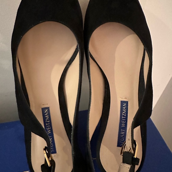 Stuart Weitzman Jean Cork Wedge Slingback Sandals - Picture 3 of 7